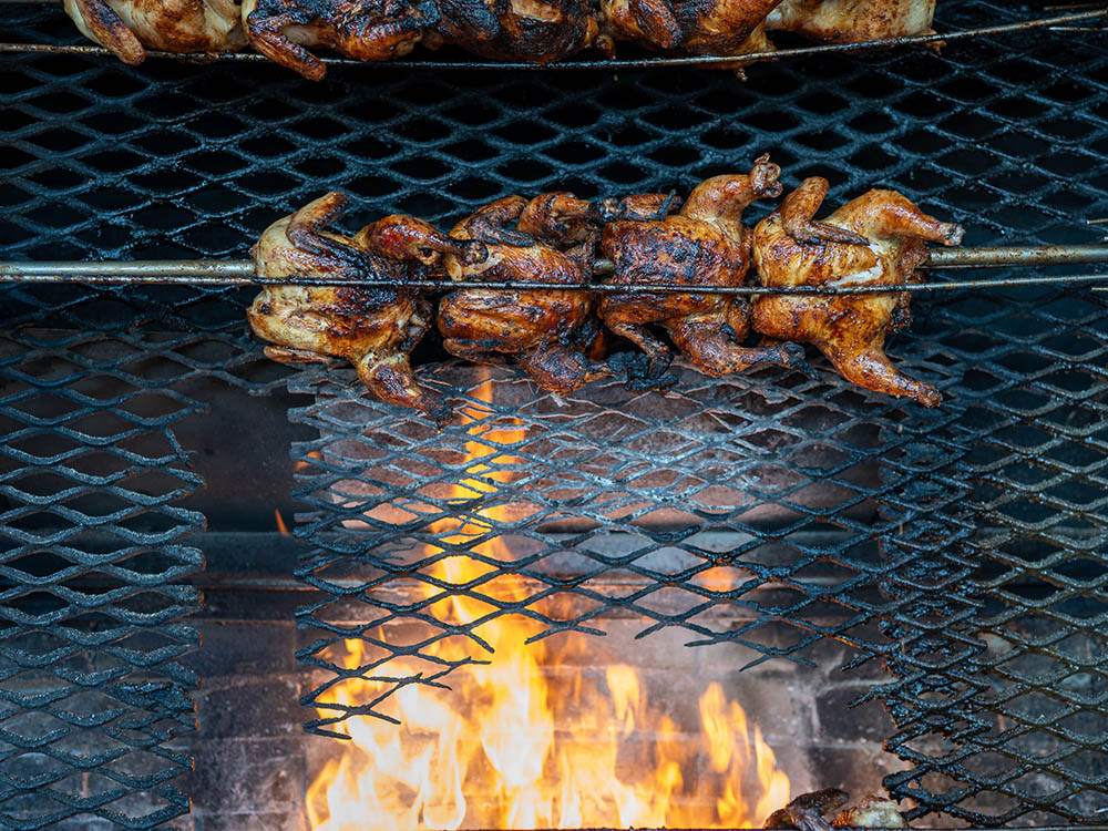 roasting chickens
